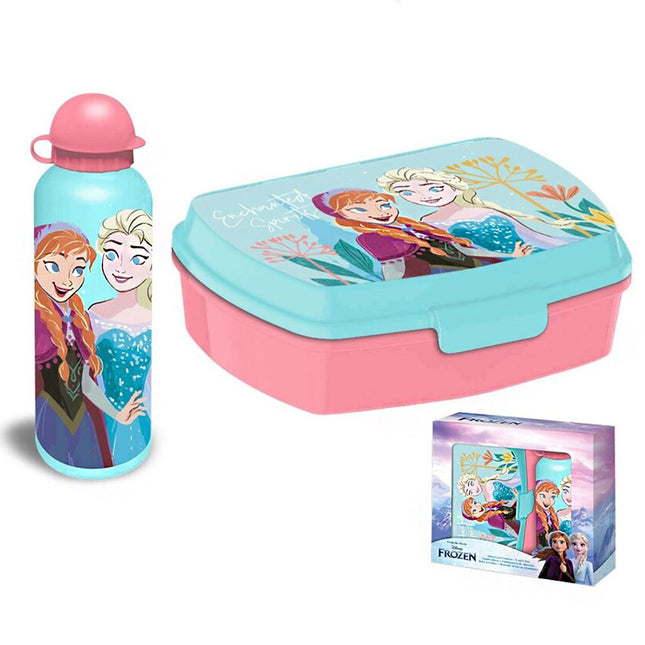 Disney Jégvarázs Enchanted szendvicsdoboz + alumínium kulacs szett
