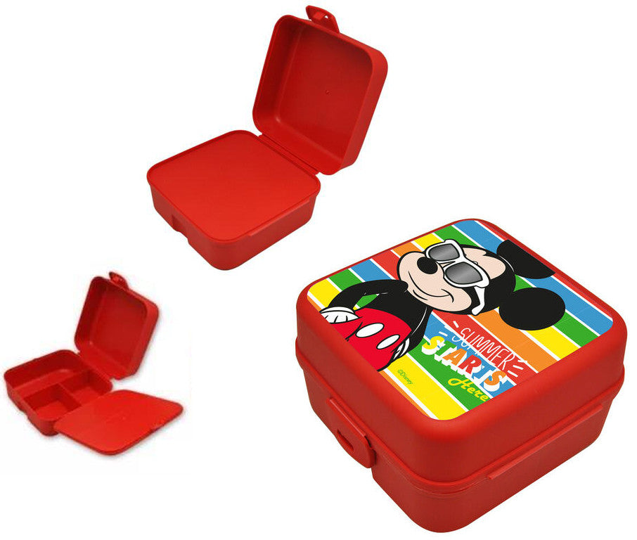Disney Mickey Summer több rekeszes uzsonnás doboz, szendvicsdoboz