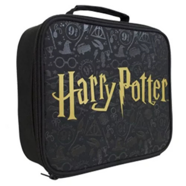 Harry Potter Black thermo uzsonnás táska 23 cm – praktikus hűtőtáska gyerekeknek és rajongóknak