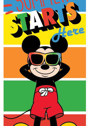 Disney Mickey Starts fürdőlepedő, strand törölköző 70x137 cm (Fast Dry)