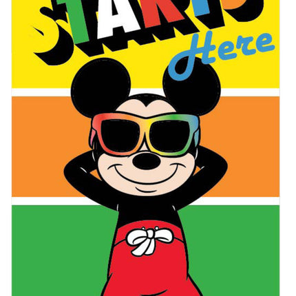 Disney Mickey Starts fürdőlepedő, strand törölköző 70x137 cm (Fast Dry)