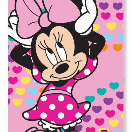 Disney Minnie Hearts fürdőlepedő, strand törölköző 70x137 cm (Fast Dry)
