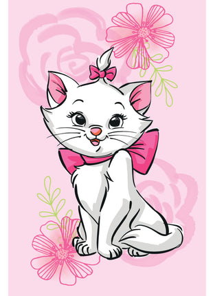 Disney Marie Pink Flower polár takaró 100x150cm