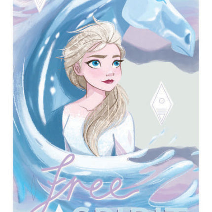 Disney Jégvarázs Ice Horse fürdőlepedő, strand törölköző 70x137 cm (Fast Dry)