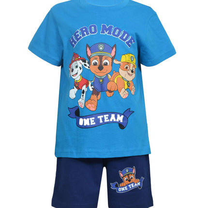 Mancs Őrjárat One Team gyerek rövid pizsama 3 - 8 év / 98 - 128 cm