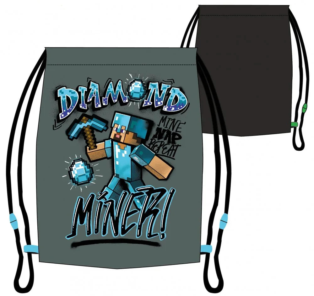 Minecraft Diamond sporttáska tornazsák 37 cm