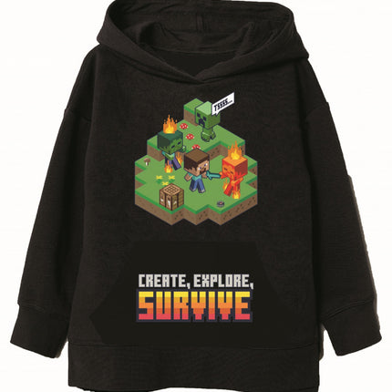 Minecraft Survive gyerek pulóver 6 - 12 év / 116 - 152 cm