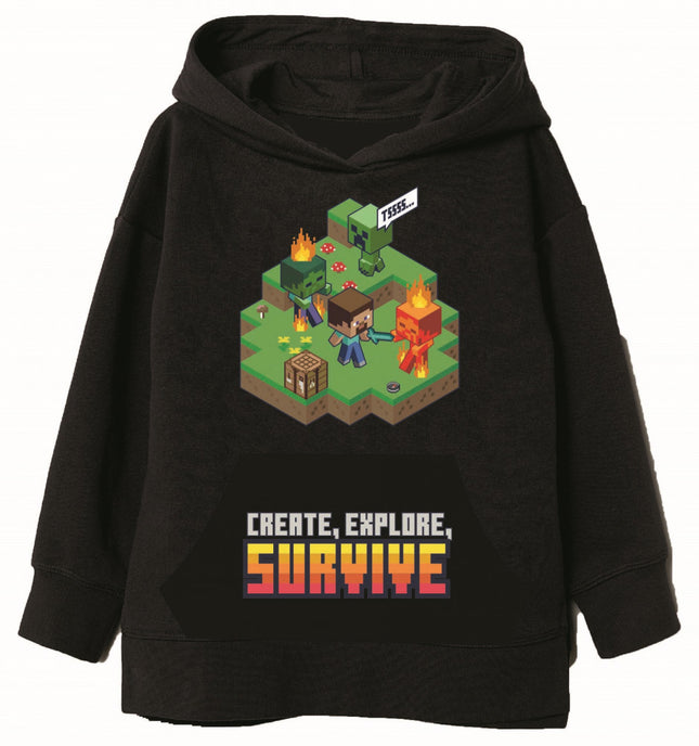 Minecraft Survive gyerek pulóver 6 - 12 év / 116 - 152 cm