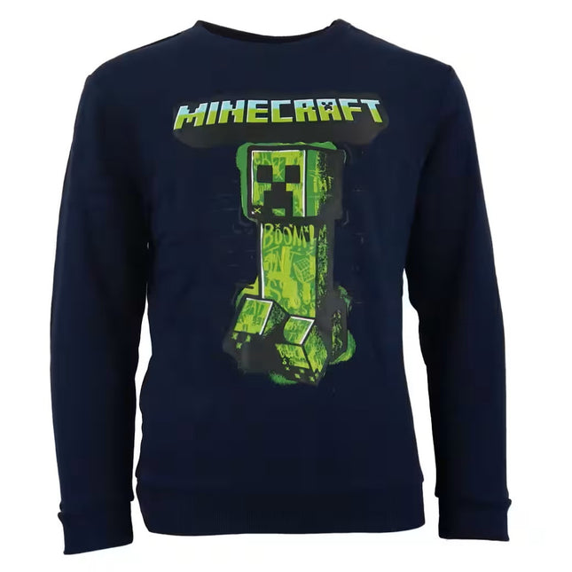 Minecraft Green Menace gyerek pulóver 6 - 12 év / 116 - 152 cm