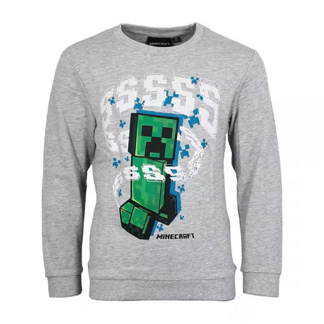 Minecraft Grey gyerek pulóver 6 - 12 év / 116 - 152 cm