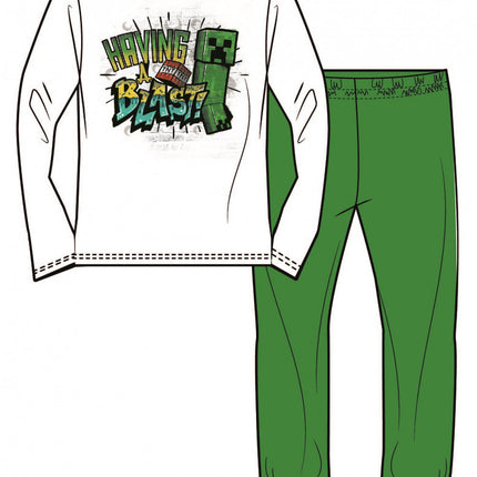 Minecraft Having a Blast gyerek hosszú pizsama 6 - 12 év / 116 - 152 cm