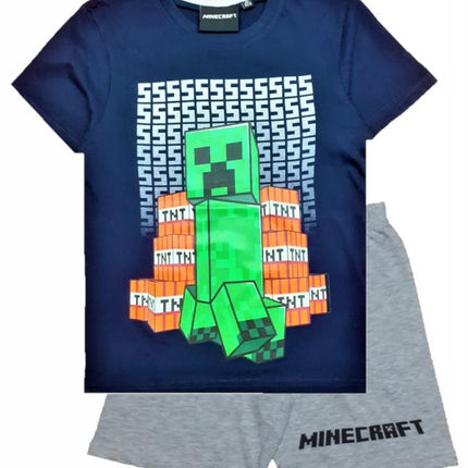 Minecraft SSS gyerek rövid pizsama 6 - 12 év / 116 - 152 cm