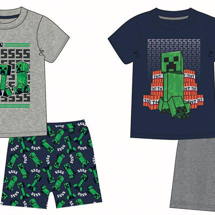Minecraft SSS gyerek rövid pizsama 6 - 12 év / 116 - 152 cm
