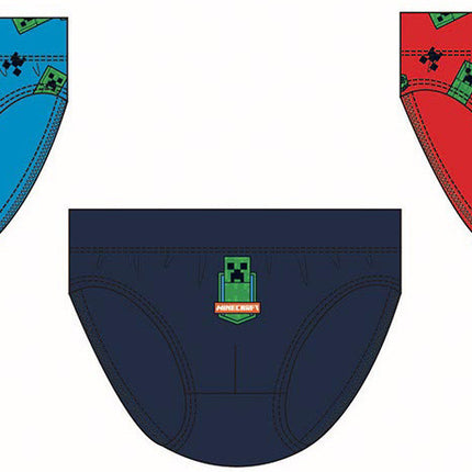 Minecraft Mine-Guards gyerek fehérnemű, alsó 3 darab/csomag 6 - 12 év / 116 - 152 cm