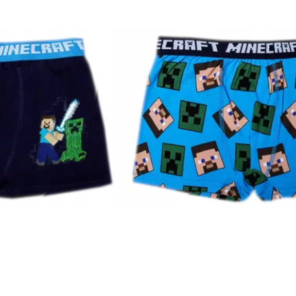 Minecraft Pixel gyerek boxeralsó 2 darab/csomag 6 - 12 év / 116 - 152 cm