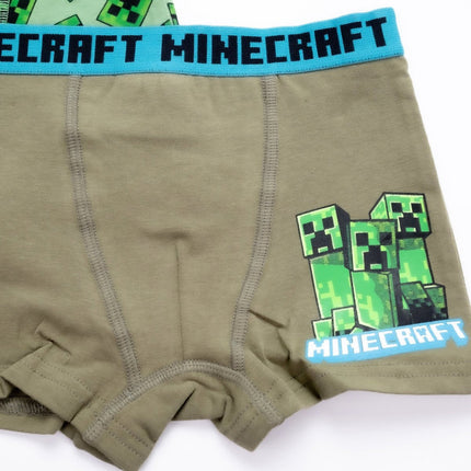 Minecraft Green Mob gyerek boxeralsó 2 darab/csomag 6 - 12 év / 116 - 152 cm