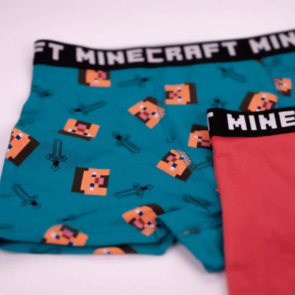 Minecraft Red gyerek boxeralsó 2 darab/csomag 6 - 12 év / 116 - 152 cm