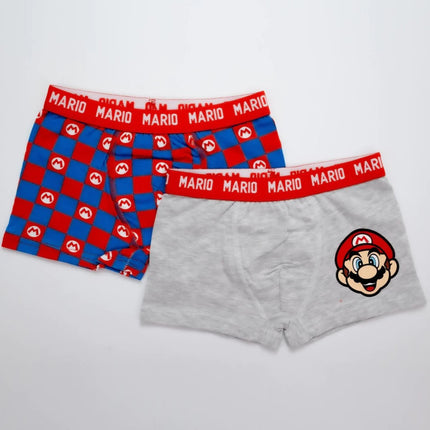 Super Mario Power gyerek boxeralsó 2 darab/csomag 5 - 12 év / 110 - 152 cm