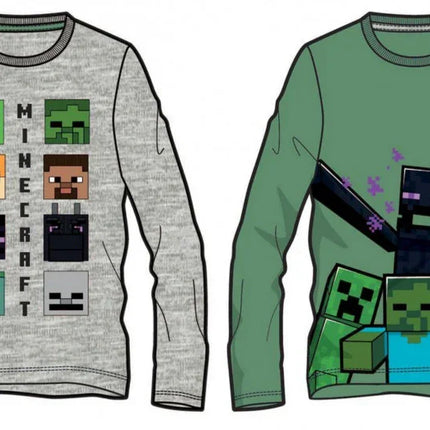 Minecraft Power gyerek hosszú ujjú póló, felső 6 - 12 év / 116 - 152 cm