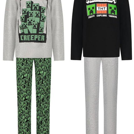 Minecraft Survive gyerek hosszú pizsama 6 - 12 év / 116 - 152 cm