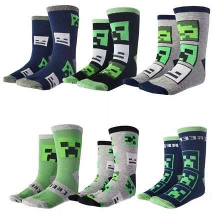 Minecraft Pixel War gyerek zokni 27-38