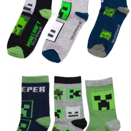 Minecraft Pixel War gyerek zokni 27-38