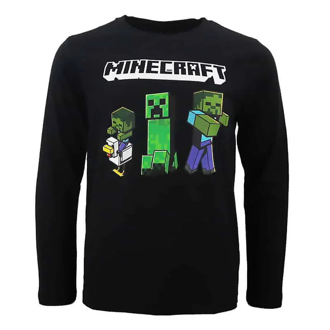 Minecraft Dark gyerek hosszú ujjú póló, felső 8 - 12 év / 128 - 152 cm