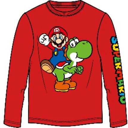 Super Mario Yoshi gyerek hosszú ujjú póló, felső 6 - 12 év / 116 - 152 cm