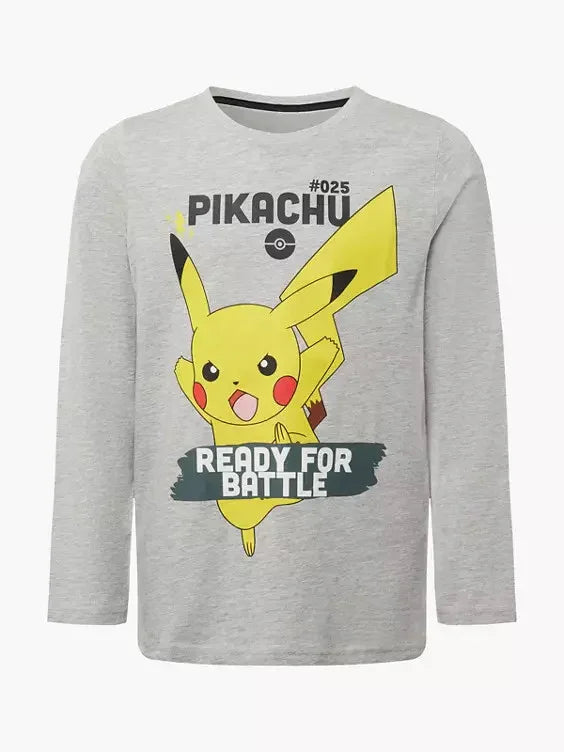 Pokémon Battle gyerek hosszú ujjú póló, felső 10 - 14 év / 140 - 164 cm