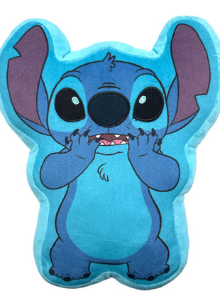 Disney Lilo és Stitch, A csillagkutya Alien 3D formapárna, díszpárna 30 cm Velúr