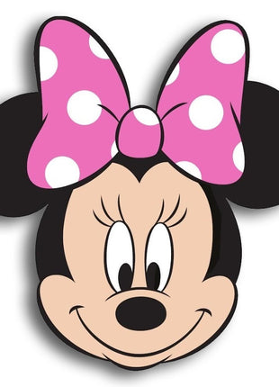 Disney Minnie Head 3D formapárna, díszpárna 35 cm Velúr