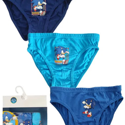 Sonic a sündisznó Run gyerek fehérnemű, alsó 3 darab/csomag 3 - 10 év / 98 - 140 cm