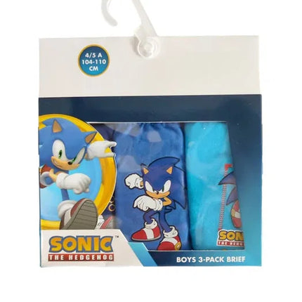 Sonic a sündisznó Run gyerek fehérnemű, alsó 3 darab/csomag 3 - 10 év / 98 - 140 cm