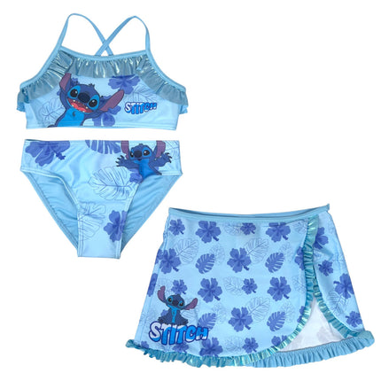 Disney Lilo és Stitch, A csillagkutya Leaf gyerek bikini és szoknya szett 4 - 10 év / 104 - 140 cm
