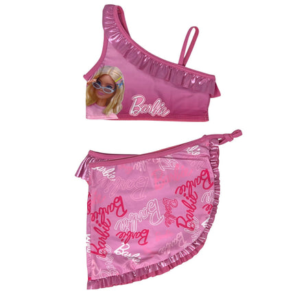 Barbie Style gyerek bikini és sarong szett 3 - 8 év / 98 - 128 cm