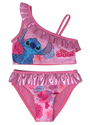 Disney Lilo és Stitch, A csillagkutya Tropic Pink gyerek bikini és sarong szett 4 - 10 év / 104 - 140 cm
