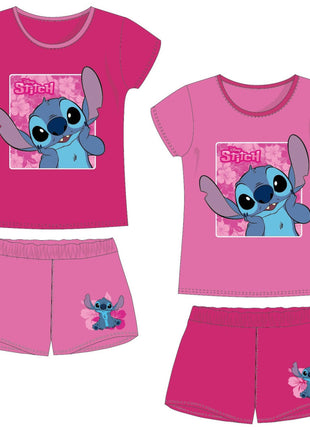 Disney Lilo és Stitch, A csillagkutya Surprised gyerek rövid pizsama 3 - 8 év / 98 - 128 cm