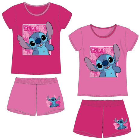 Disney Lilo és Stitch, A csillagkutya Surprised gyerek rövid pizsama 3 - 8 év / 98 - 128 cm
