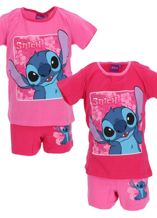 Disney Lilo és Stitch, A csillagkutya Surprised gyerek rövid pizsama 3 - 8 év / 98 - 128 cm