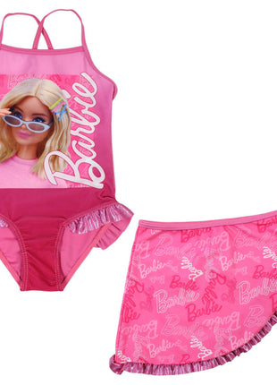 Barbie Style gyerek fürdőruha és sarong szett 3 - 8 év / 98 - 128 cm