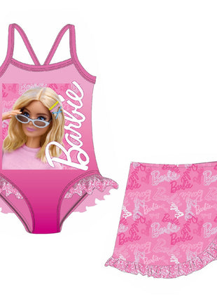 Barbie Style gyerek fürdőruha és sarong szett 3 - 8 év / 98 - 128 cm