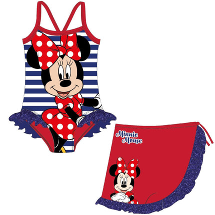 Disney Minnie Chic gyerek fürdőruha és sarong szett 3 - 8 év / 98 - 128 cm