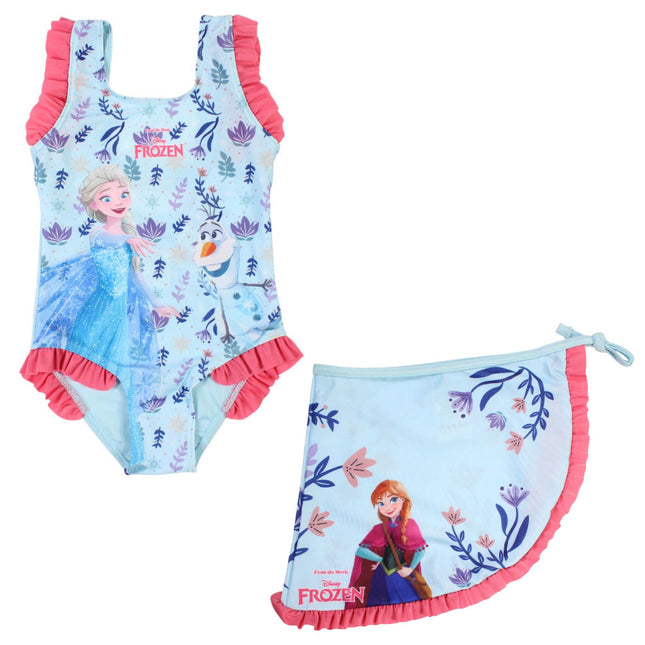 Disney Jégvarázs Frolic gyerek fürdőruha és sarong szett 3 - 8 év / 98 - 128 cm
