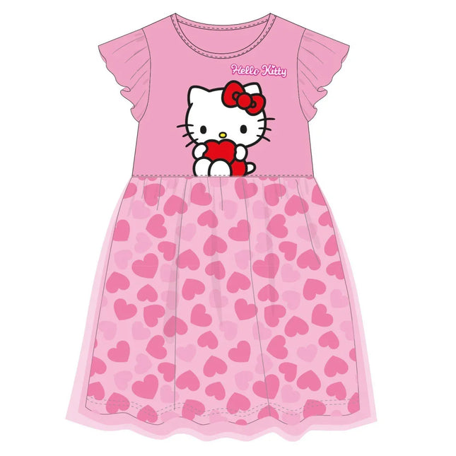Hello Kitty Heart gyerek nyári ruha 2 - 6 év / 92 - 116 cm