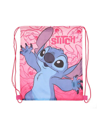 Disney Lilo és Stitch, A csillagkutya Pink Planet sporttáska, tornazsák 40 cm