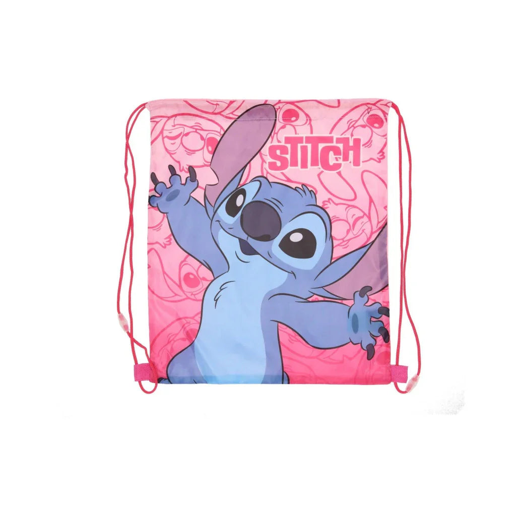 Disney Lilo és Stitch, A csillagkutya Pink Planet sporttáska, tornazsák 40 cm