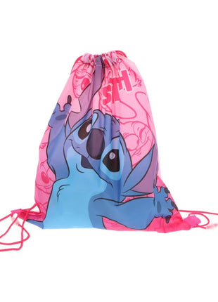 Disney Lilo és Stitch, A csillagkutya Pink Planet sporttáska, tornazsák 40 cm