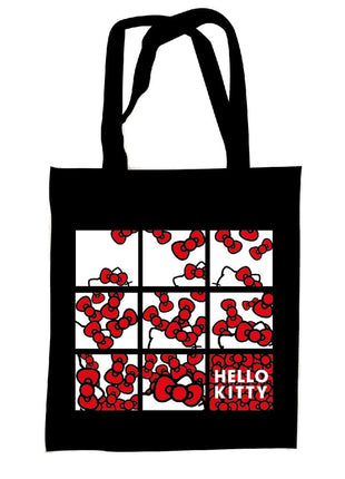 Hello Kitty Bows vászontáska, bevásárlótáska 44 cm