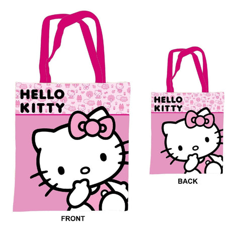 Hello Kitty Pink vászontáska, bevásárlótáska 44 cm
