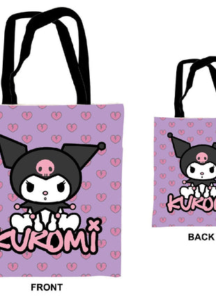 Hello Kitty Kuromi vászontáska, bevásárlótáska 44 cm